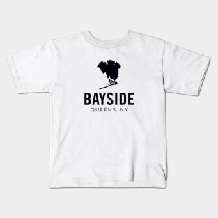 Bayside, Queens - New York (black) Kids T-Shirt